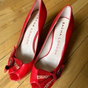 Red Sacha London Heels